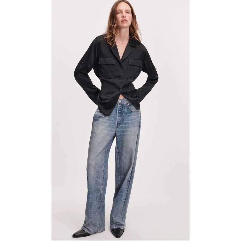 Rag & Bone Miramar Wide Leg Sweatpant Jeans Size Large